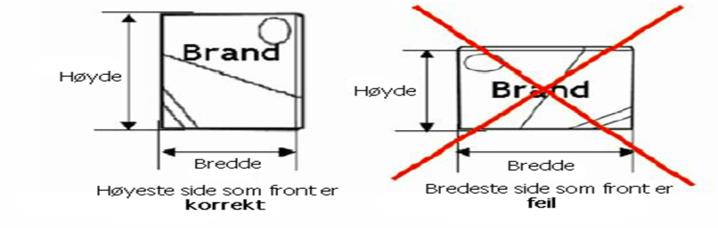 Her følger flere eksempel på hva som er produktets front: Eksempel på produktets front: Figur 1-7: Produktets front 1.7.1.2 Front vs.