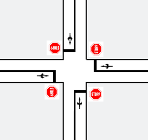 Queue space (LV) Queue space (HV) 7,0 m Plass opptatt i kø for lette kjøretøy [m]. Verdien er oppgitt som avstanden mellom fronten på to kjøretøy i samme kjørefelt.