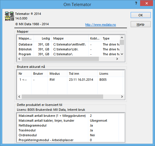 Dialogen "Om Telemator"