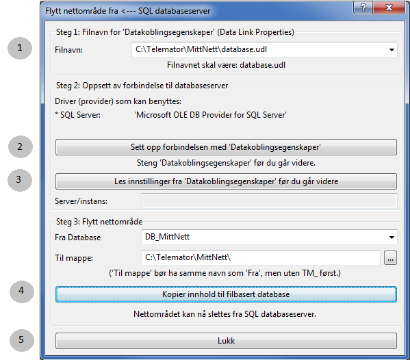 Telemator bli kjent med innholdet i den (server/innstillinger/passord). Komprimer database Det lønner seg å kjøre denne funksjonen f.eks. når mange element er slettet.