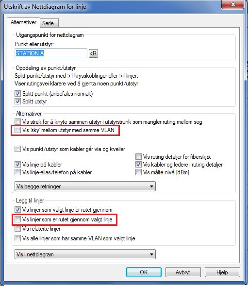 Wide Area Network (WAN) Vis alle porter som har samme VLAN Hvis du ønsker å se alle porter med samme VLAN eller navigere til en av de andre portene kan du benytte menyvalget Gå til/vis port med samme