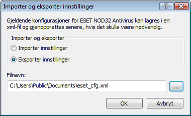5. Avansert bruker I dette kapittelet beskrives funksjonene i ESET NOD32 Antivirus, som kan være nyttige for mer avanserte brukere.