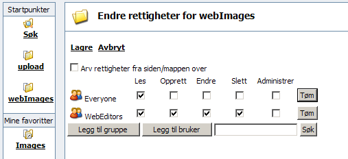 52 Redaktørhåndbok for EPiServer 4.30 Endre navn på katalog Du endrer navnet på en katalog ved å høyreklikke på katalognavnet og velge Endre katalognavn. Skriv inn det nye navnet og velg Lagre.