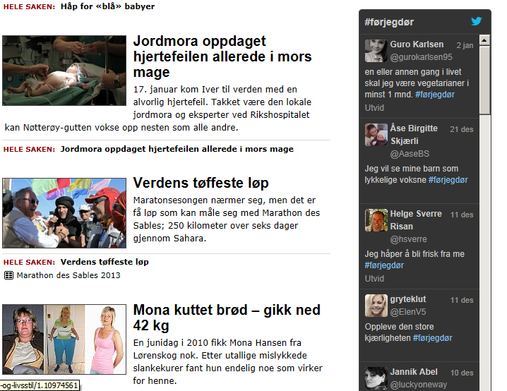 112 Forbruks- og livsstilsjournalistikk i NRK 6.