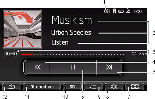 Ved siden av navnet på kanalen vises symbolet kanal), og du lytter til denne kanalen. 3. Trykk på Lukk. 12.2 Mediespiller (Gjeldende Vinduet RADIO åpnes igjen.