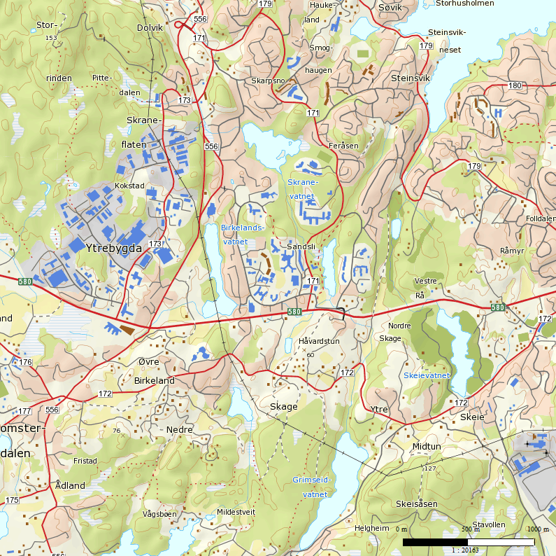 og Håvardstunvatnet, men oppstrøms Grimseidvatnet hadde svært dårlig økologisk status (Johnsen mfl. 2004).