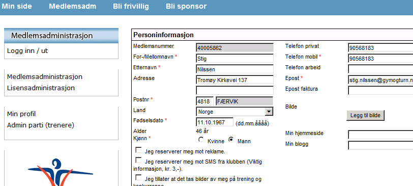 Dialogboksen nedenfor kommer opp når du har trykket på Ny konkurranselisens. Velg riktig sesong og trykk på Ja.