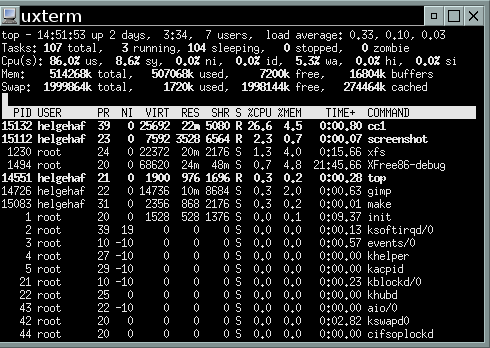 Prosessor side 25 av 38 1.6 Prosessor Man skal ha mange brukere for at prosessoren skal bli en begrensning, dette fordi linux utnytter prosessoren veldig effektivt.