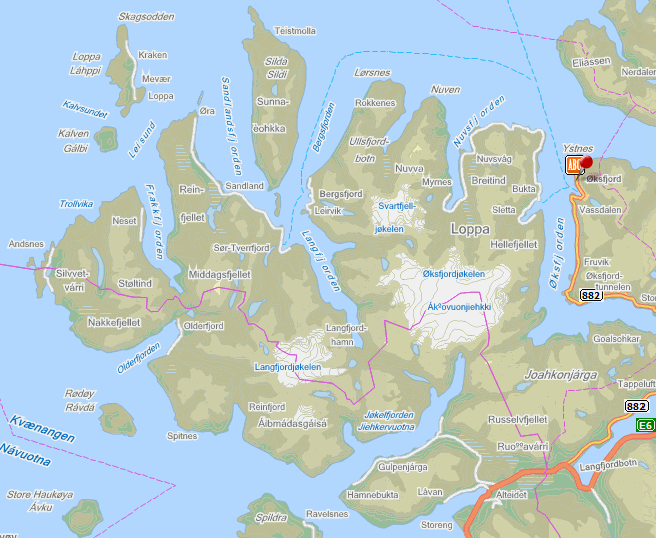 3.4 Energibruk Lokalisering av de største strømbrukerne i Loppa Høgtun Skole C Bucks Eftf AS Bergsfjord