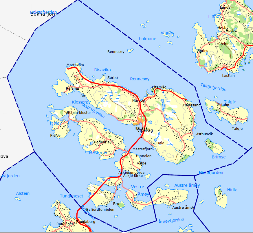 3.8 Rennesøy kommune Figur 10 Kart Rennesøy kommune Befolkning og beskrivelse Rennesøy kommune er en del av øyriket i Ryfylke og ligger i grenselandet mellom Nordsjøen og det fjordrike indre Ryfylke.