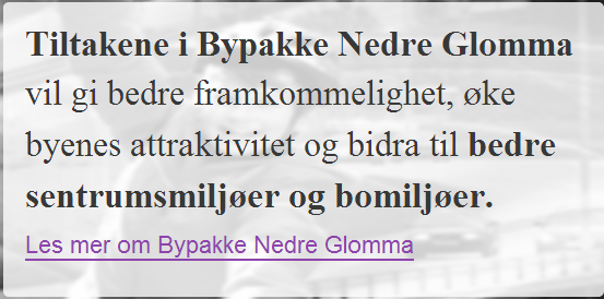 5.3. Iterasjon 1 53 Figur 5.6: Nettstedets forside Bannerboks 1 Bannerboks 1, markert som nummer 1 i bildet 5.6. Markeringen viser en boks midt på bakgrunnsbildet til nettstedets forside.