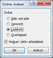 Tips & Triks #17 Se flere regneark/bøker samtidig Ønsker du å sammenligne regneark eller arbeidsbøker eller kanskje koble data kan det være smart å vise dem samtidig i programvinduet i Excel.