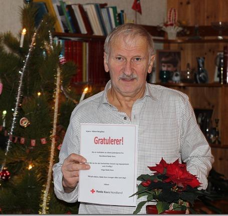 Ukens julestjerne uke 51 Steinar Tofte fra Ballangen Røde Kors ble tildelt ukens julestjerne for uke 51. Han har gjort en kjempeinnsats for å få foreningen «på fote» igjen.