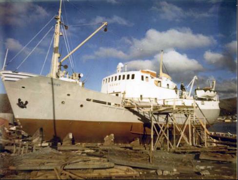 Mårøy på slipp i Hammerfest tidlig på 60 tallet.