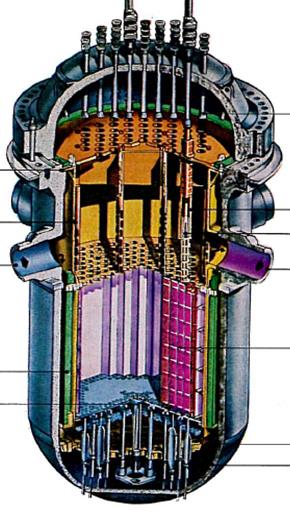 Temperature: 50-56 C 240 C 290/330 C Pressure: 1 bar 34 bar 155 bar Moderator/Coolant: D 2 O D 2 O H 2 O Fuel Elements: 19 ~