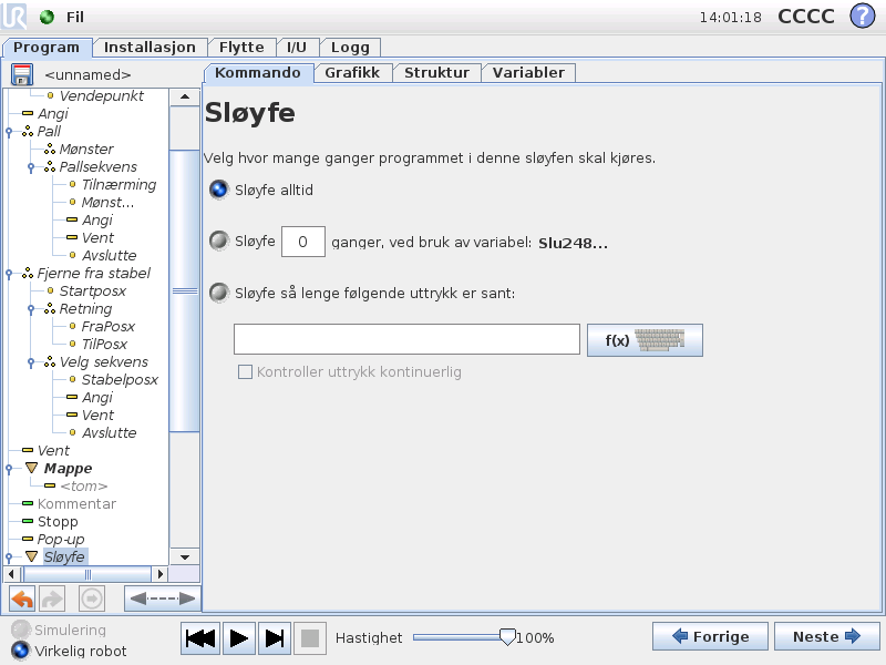 13.15 Kommando: Sløyfe 13.