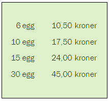 DEL1 Uten hjelpemidler Oppgave 1(24 poeng) a) Andersenkjøperfembord.Iendenav hvertbordstårdetettallsomforteller hvor mange centimeter bordet er. Se bildet til høyre.