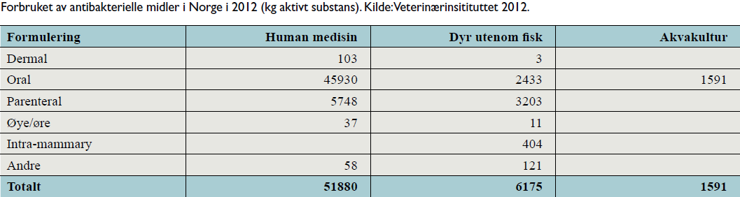 Medikamentutslipp Fiskeoppdrett står for 2,7% av antibiotikaforbruket i Norge