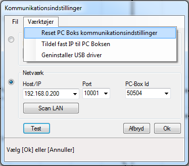 2.2.1.2 Ved LAN tilkobling 1. Tilkoble PC-boksen til ditt nettverk vha. en nettverkskabel.