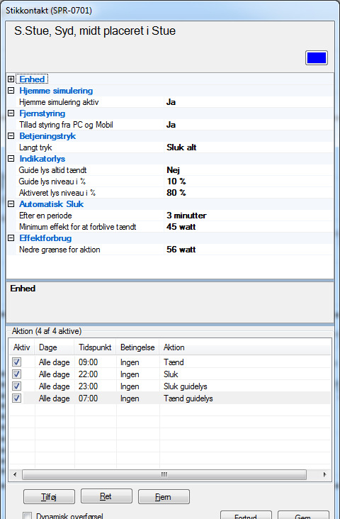 2 Fjernstyring Tillat styring fra PC og Mobil Ja eller Nei Ved Ja kan du tenne og slukke for stikkontakten via din PC eller mobiltelefon/tablet.