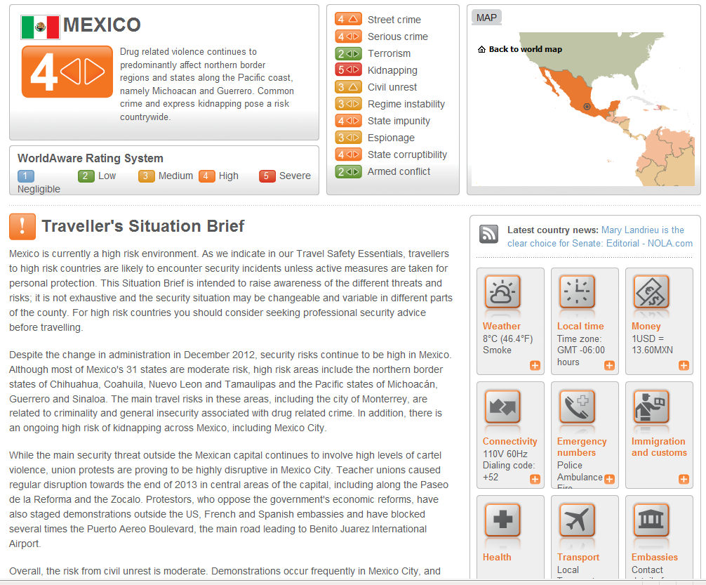 Awareness Country Risk Information Aon Risk