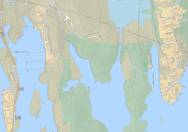 Egnet område for feltdag Kollevågen /