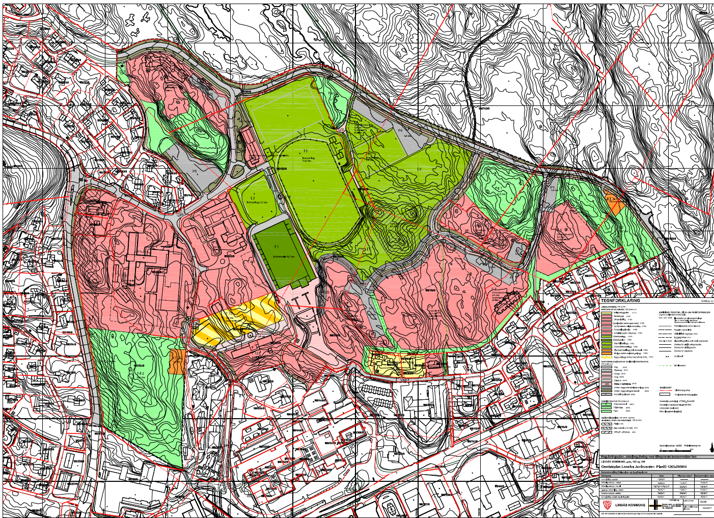 Områdeplan Knarvik sentrum, Plan ID: 2010002 Områdeplan for Lonelva Juvikvarden Områdeplan for tunnel på "FV57 Knarvik-Isdalstø", plan-id 1263-201201 Områdeplanen for tunnel grensar til