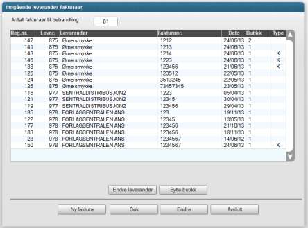 i regnskapet fra Elektroniske fakturaer (BIM35). Det er også en god del butikker som bruker dette programmet manuelt som sin innregistrering av inngående fakturaer.