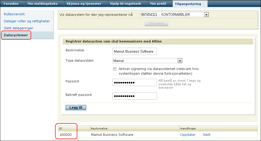 Avgiftsoppgave Avgiftsoppgaven blir automatisk skrevet ut når du avslutter en termin (periode 2,4,6,8,10,12 ved 6 mva-terminer).