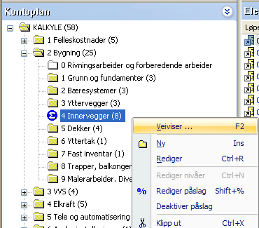 Oppstilling av kalkyle ISY Calcus Oppstilling av kalkyle er en ny funksjon for å skreddersy innholdet i utskrift av Prosjektbok for eksempel å lage egne summeringsnivåer etc.