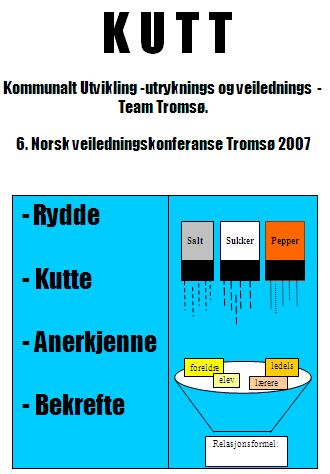 Vi har hatt posterpresentasjon på universitetets/högskolens Nordiske veiledningskonferanse, august 2007 i Tromsö.