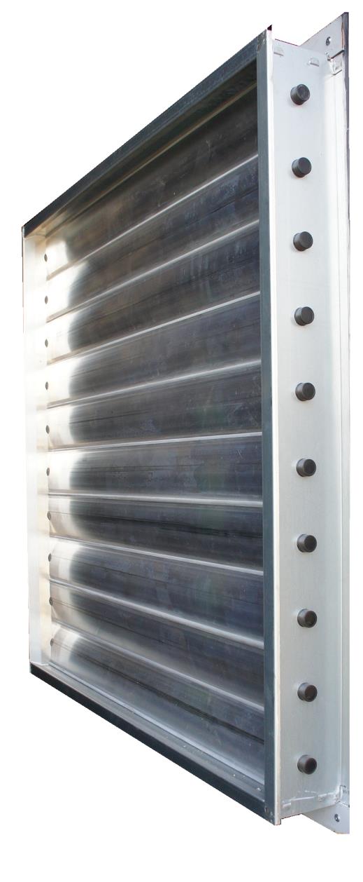 Spjeld Vi leverer alu. spjeld til innmontering i containere for og kunne styre ventilasjon og temperaturen i containeren.