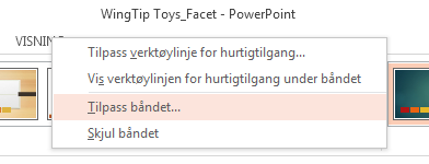 Få hjelp med PowerPoint 2013 Hvis du har brukt tidligere versjoner av PowerPoint, har du sikkert spørsmål om hvor du finner bestemte kommandoer i PowerPoint 2013.