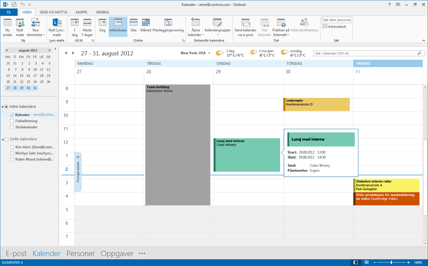 E-post er ikke en gang halvparten av det totale bildet Kommunikasjon er viktig, men tiden din er også viktig. Outlook 2013 har oppdatert hvordan du styrer tiden din, personene dine og oppgavene dine.