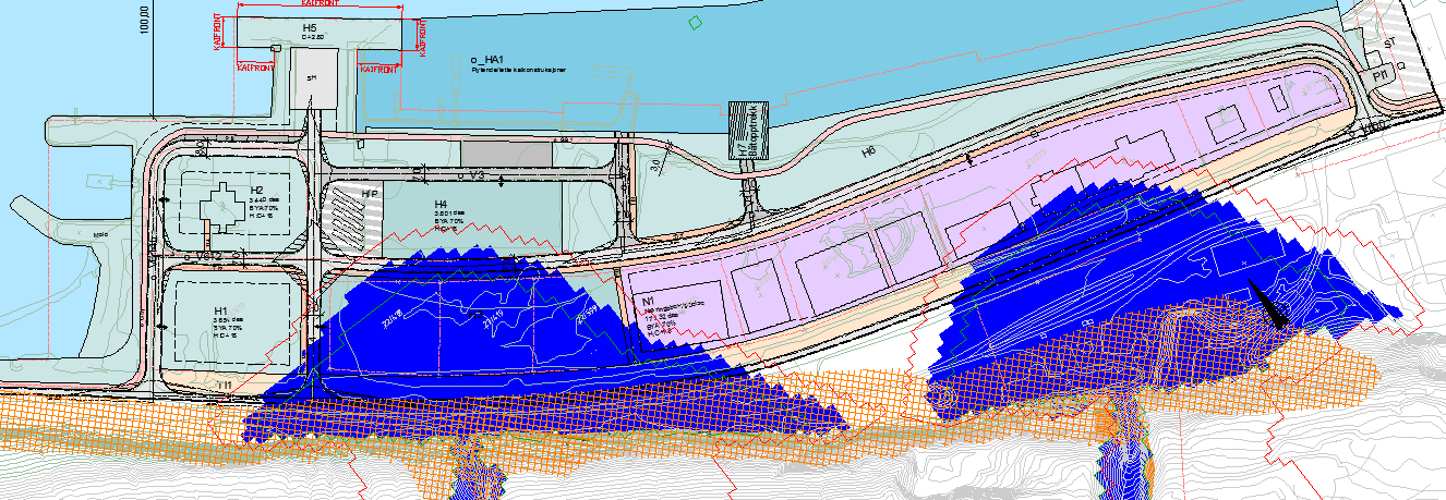 13 (17) 5.3 Vurdering av skredutløp for sørpeskred Rambøll har gjennomført RAMMS-analyse av snøskred for de to omtalte dalene og tilpasset parameterne til sørpeskred.