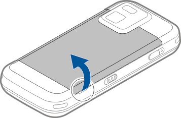 Taster og deler (sider) 1 Av/på-tast 2 Nokia AV-kontakt (3,5 mm) Sette inn SIM-kortet og batteriet Viktig: Ikke bruk et mini-uicc SIM-kort, også kjent som et mikro-sim-kort, et mikro-sim-kort med