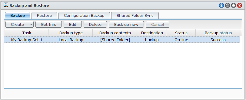 Sikkerhetskopier data eller iscsi LUN på Synology DiskStation Brukerveiledning for Synology DiskStation I tillegg til å sikkerhetskopiere data fra datamaskinen til Synology DiskStation, kan brukere