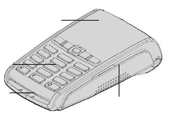 [ Betalingsterminalen ipp350 Stort grafisk display Bakgrunnsbelyst tastatur Chipleser Magnetkortleser Vekt (uten papirrull og batteripakke) Dimensjoner (L x B x H) Nett Eksterne tilkoblinger