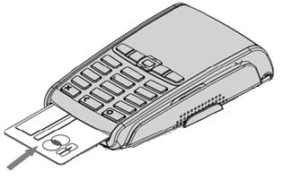 Grunnleggende Funksjoner Lesing av kort Betalingsterminalen ipp350 håndterer både magnetstripekort og chipkort.