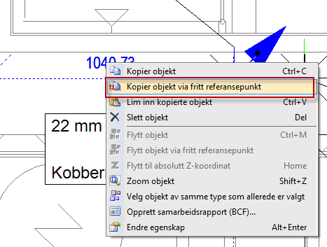 Jeg setter også inn symboltekst for å merke rør med riktig material og dimensjon: Denne prosessen gjentas i alle etasjer slik alle underlag er klare for å