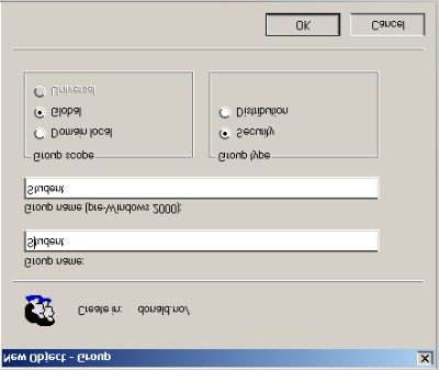 Brukere og tilgangsrettigheter 1. Gå til ACTIVE DIRECTORY USERS AND COMPUTERS. 2. Hvordan lage en global gruppe "Student"? Høyreklikk på donald.no, velge NEW og GROUP.