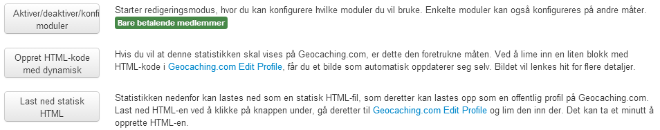 [PROJECT-GC.COM] --.. --- -.-..- -.-...... -. --. Nyttige funksjoner Profil Profilstatistikk Profilstatistikk er en av mange nyttige funksjoner på Project-GC.