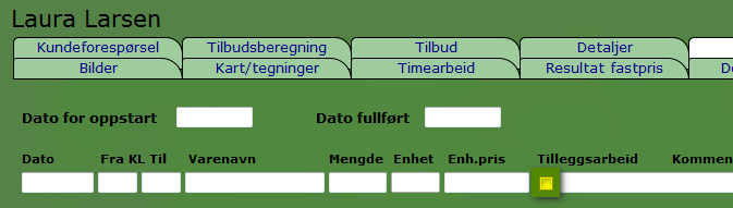 Registrert av Fylles ut automatisk basert på innlogget bruker Godkjent av Hvis brukeren som registrerer forbrukslinjen har brukerstatus Medarbeider, (se side 7) så vil forbrukslinjen måtte godkjennes