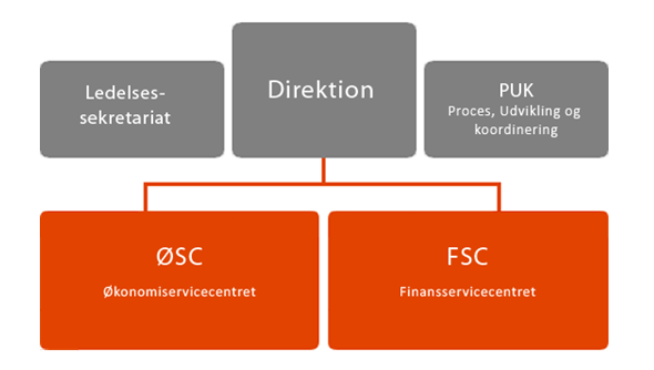 Etableringsperioden for ØSC pågikk i to år, fra august 2008 til juni 2010, og omfattet overføring av over 350 medarbeidere fra mer enn 50 ulike arbeidsplasser innen departementsområdene.