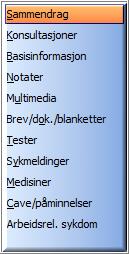 7 Journal Journalen i Extensor 05 er bygd opp av ulike skilleark. Noen faggrupper har flere skilleark, og dermed flere funksjoner enn andre faggrupper.