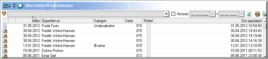 Øvelsesbank med over 500 øvelser. Anatomimodul bilder av kroppens anatomi med tegnefunksjon. Brukerdefinert tilgang på hvert notat.