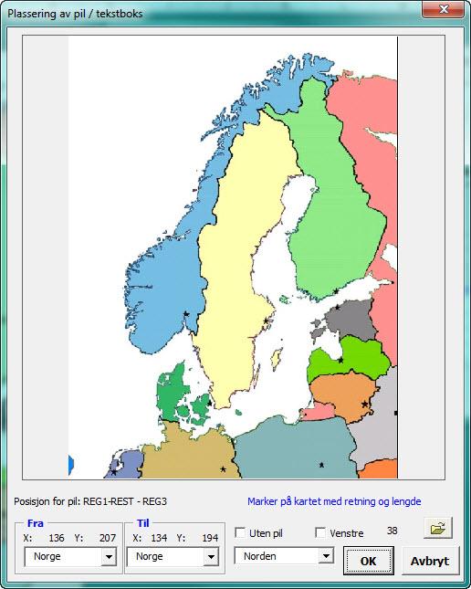 Plassering av linjer