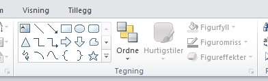 Legg til SmartArt SmartArt er et nyttig verktøy som gir god oversikt. Her kan du lage Venn-diagrammer, organisasjonskart og mye annet.