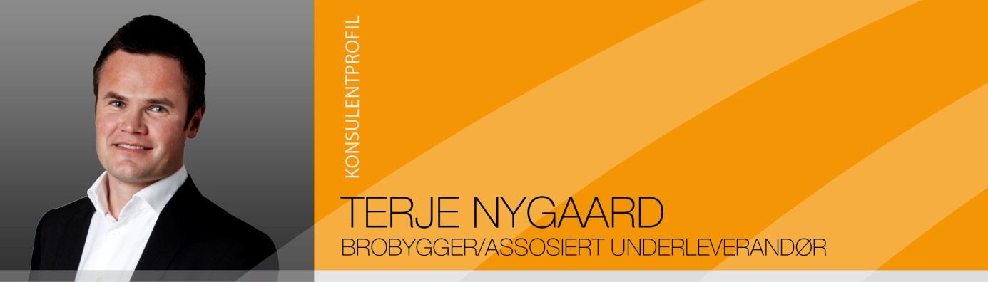 Terje har jobbet som konsulent siden 1999 i en rekke ulike type prosjekter hos mer enn 30 ulike kunder. Siden 2007 har han primært jobbet teknisk BI konsulent på Microsoft.