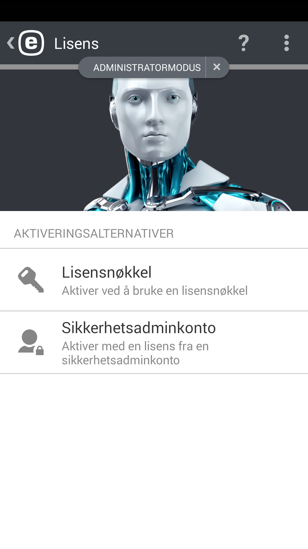 5. Avinstallering ESET Endpoint Security kan avinstalleres ved hjelp av avinstalleringsveiviseren som man finner i programmets hovedmeny under Innstillinger > Avinstaller.